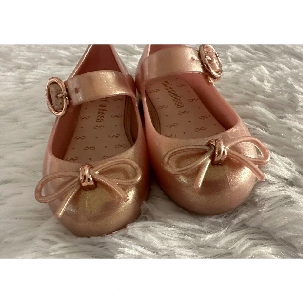 Mini Melissa Sweet Love Mary Jane Shoes sz 6 - Picture 3 of 5